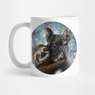 A Frenchie with his Sloth! Mug